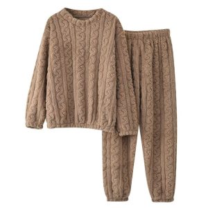 fuzzy fleece pajama set
