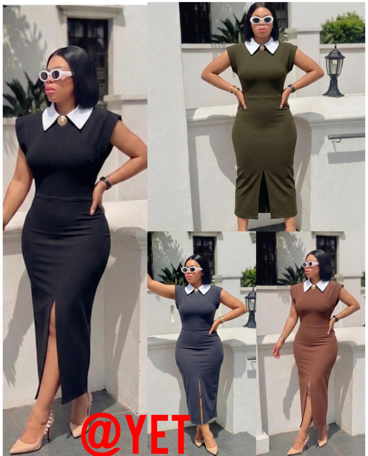 corporate bodycon midi dress