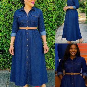 Womens Lexi Midi Shirt Dress