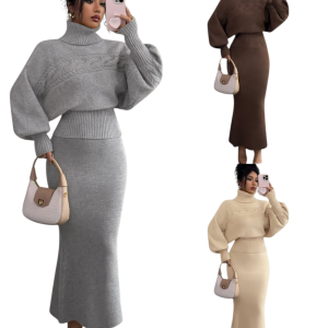 Womens 2-piece knitted set