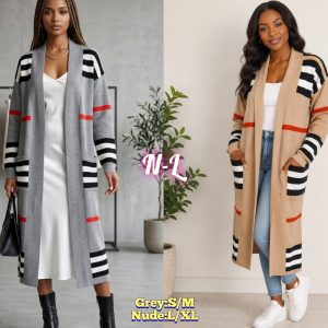 Womens long length cardigan