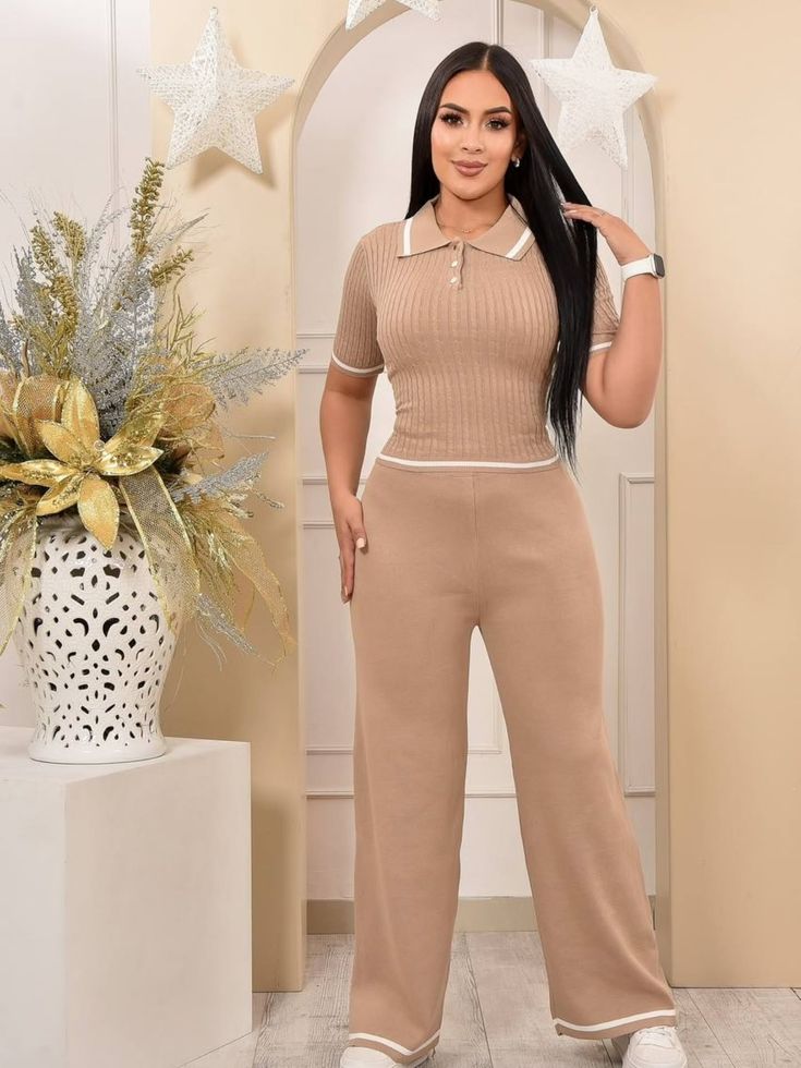 Womens 2 piece knitset