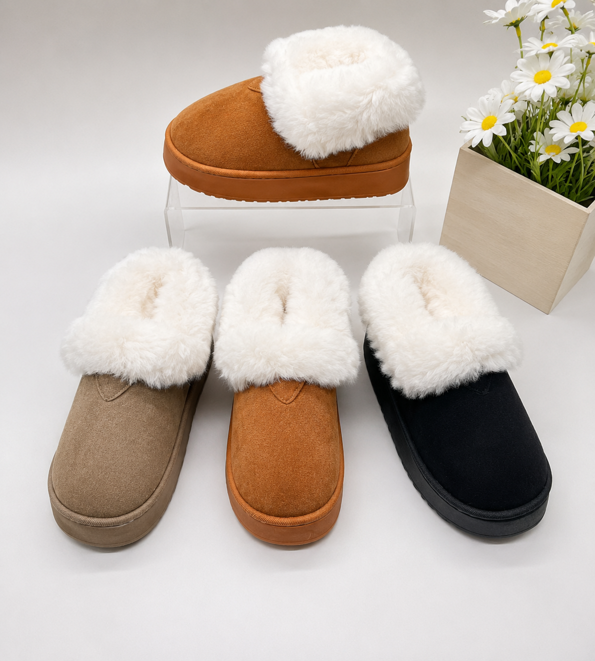 platform slipper boots