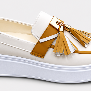 women's platform tassel loafer
