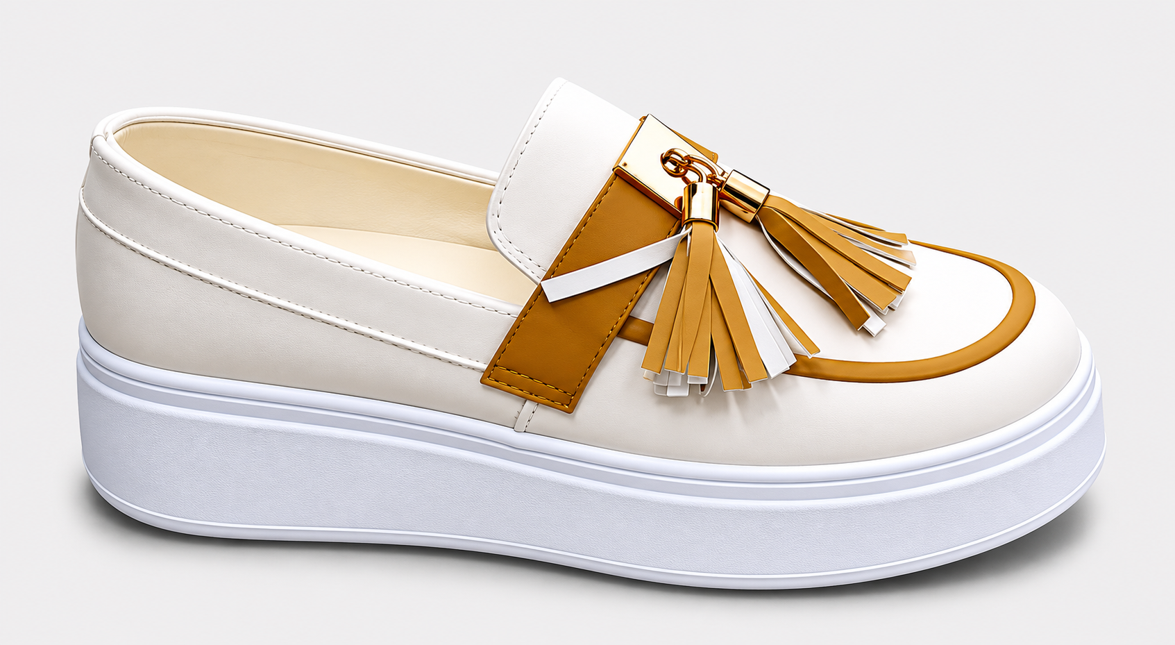 women's platform tassel loafer