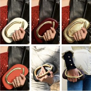 Oval mini handbag