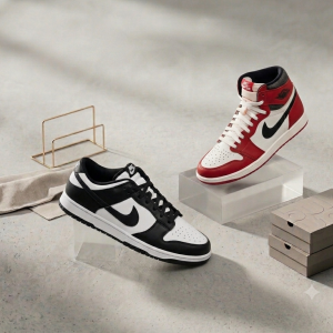 Ultimate Sneaker Icons Duo: Air Jordan 1 High "Chicago" & Nike Dunk Low "Panda"