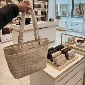 MK Signature Monogram Large Tote Bag