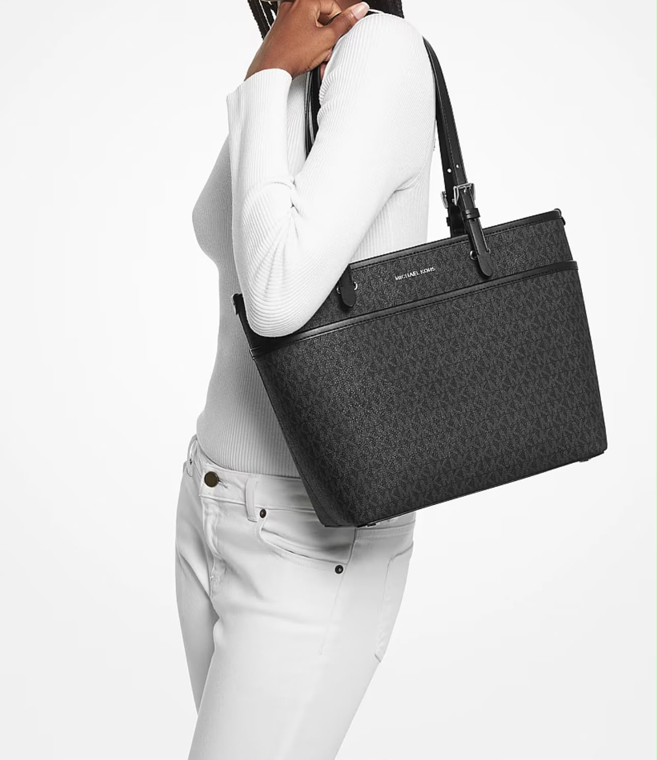 MK Signature Monogram Large Tote Bag - Image 3